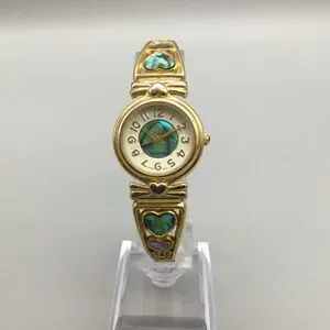 Avon | Accessories | Vintage Avon Abalone Heart Watch Women 